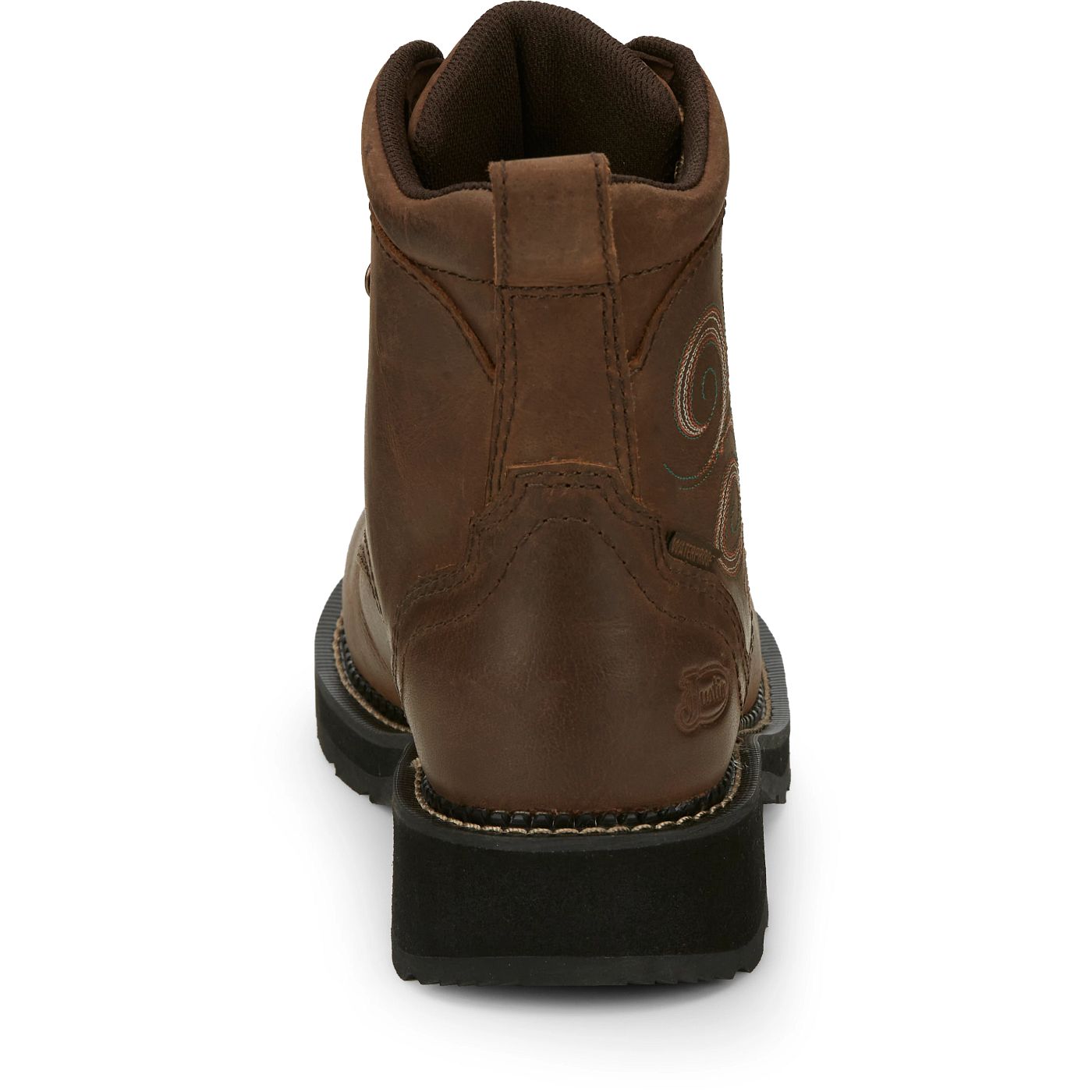 Justin Work Women's Katerina 6" Steel Toe Waterproof Boot - Aged Bark (GY985) - View 5