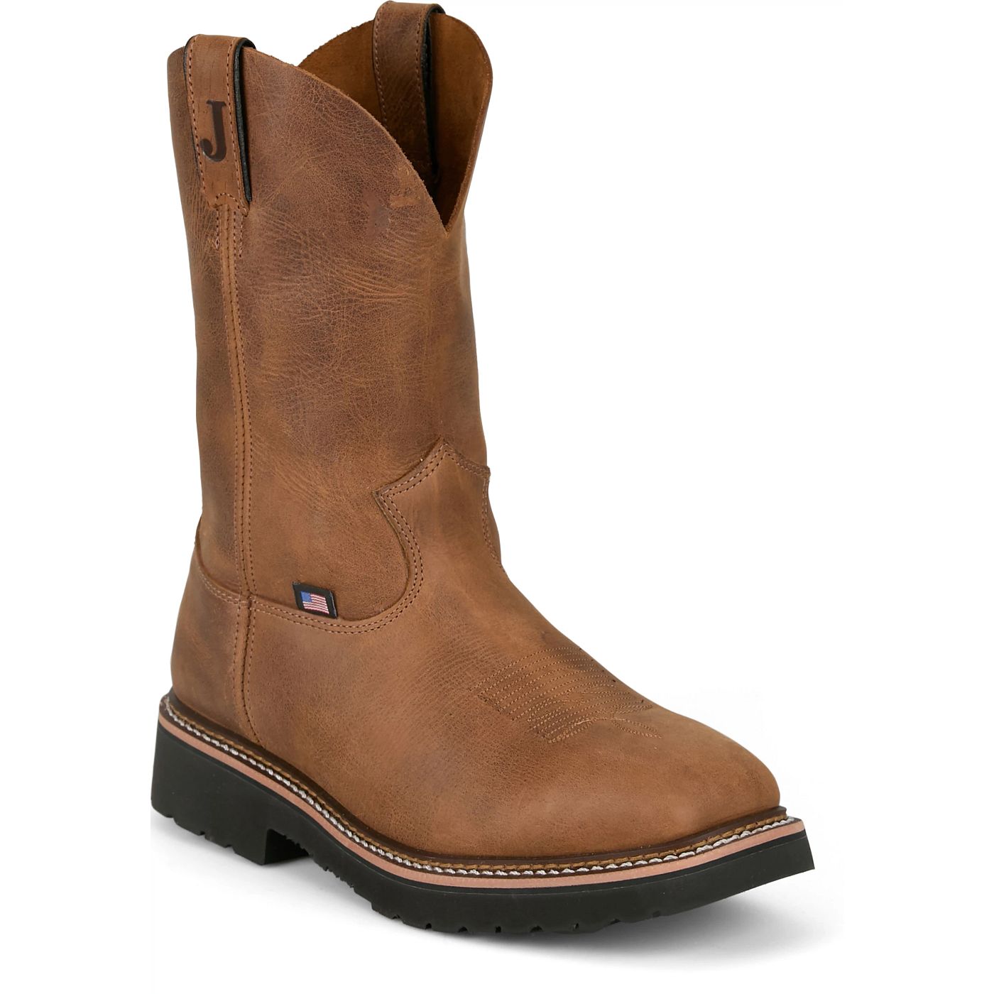 Justin Work Men's Ames 11" Steel Toe Boot - Walnut Brown (HL4223) - View 2