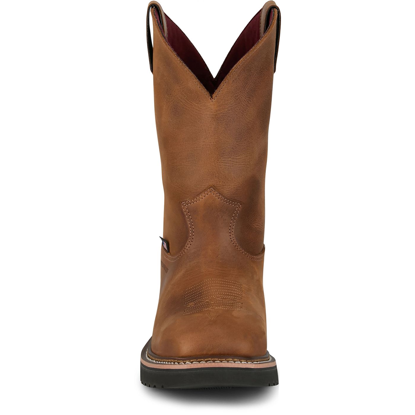 Justin Work Men's Ames 11" Waterproof Boot - Walnut Brown (HL4224) - View 7
