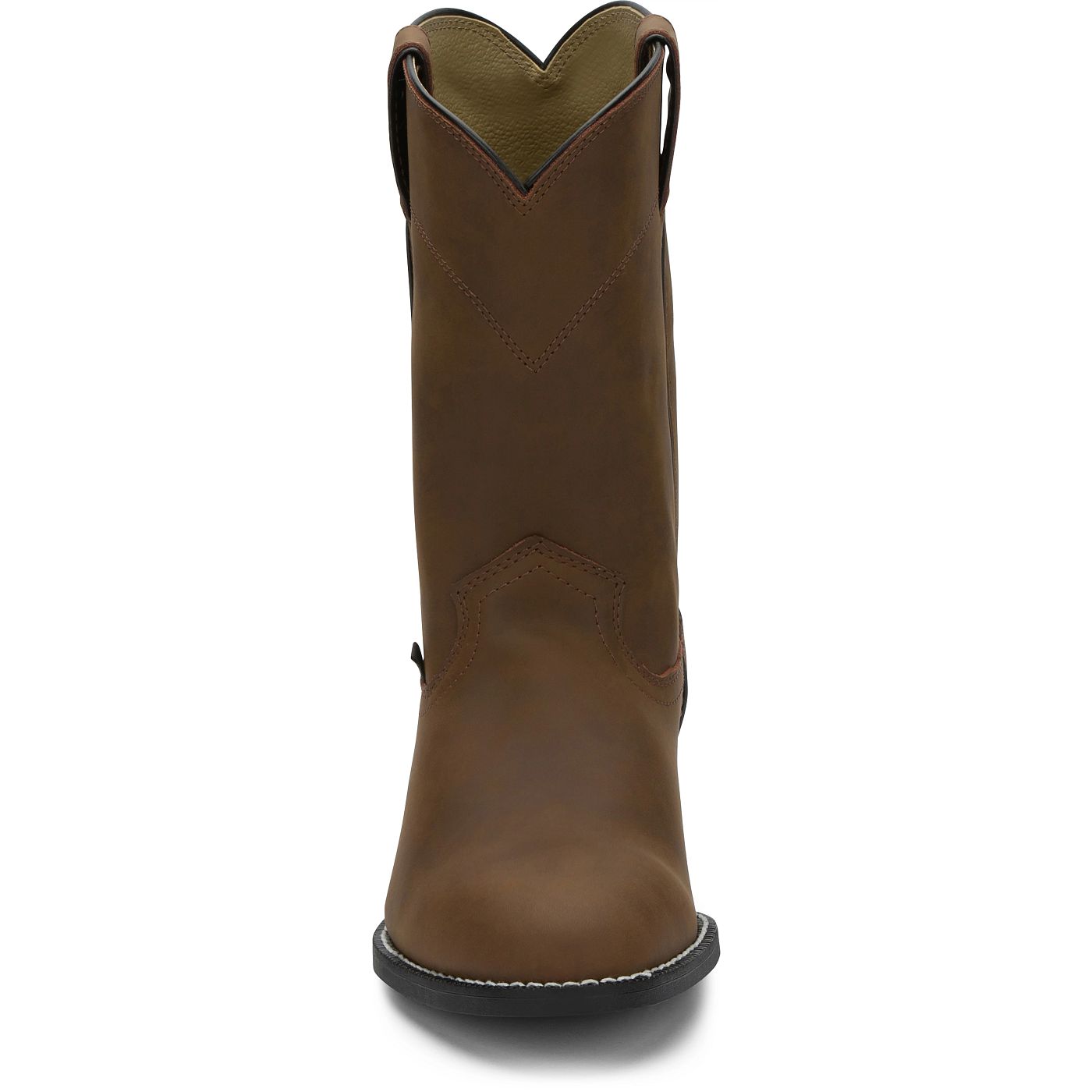 Justin Boots Men's Temple 10" Roper Western Boot - Clay Brown (JB3001) - View 7