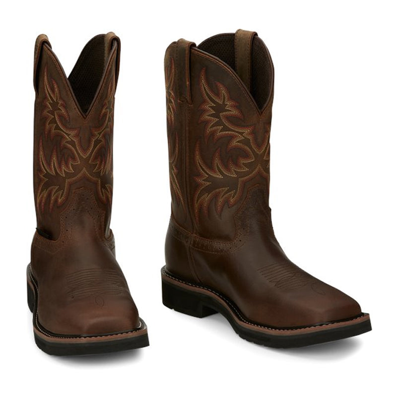 Justin Boots Driller Steel Toe Brown (SE4690)