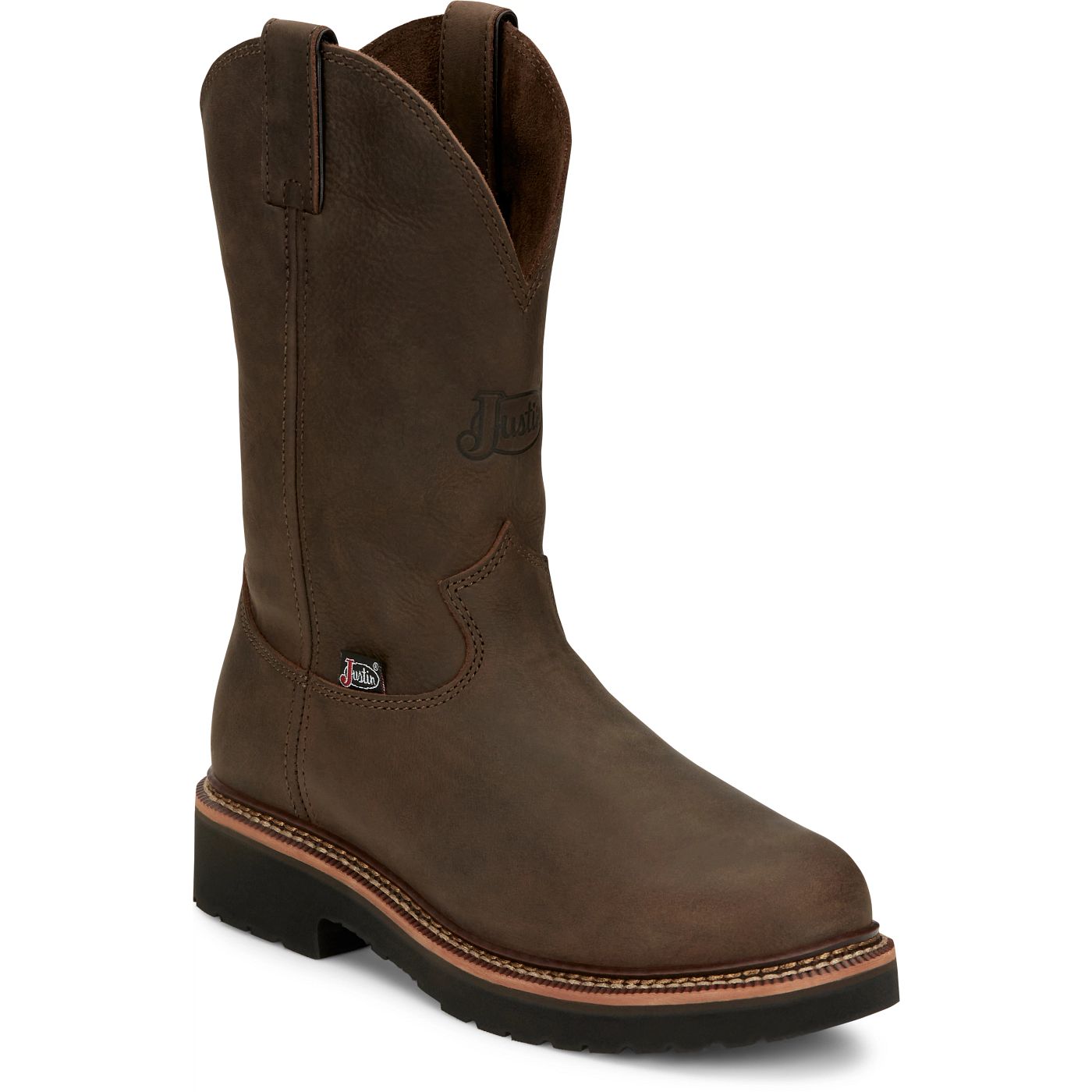 Justin Work Men's Carbide 11" Work Boot - Hickory Brown (OW4440) - View 2