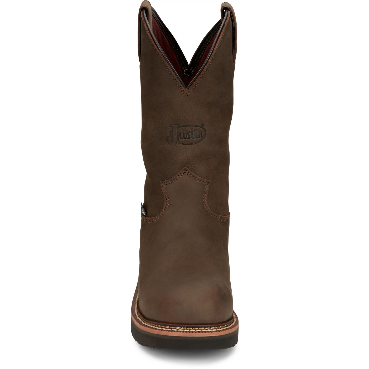 Justin Work Men's Carbide 11" Waterproof Steel Toe Boot - Hickory Brown (OW4458) - View 7