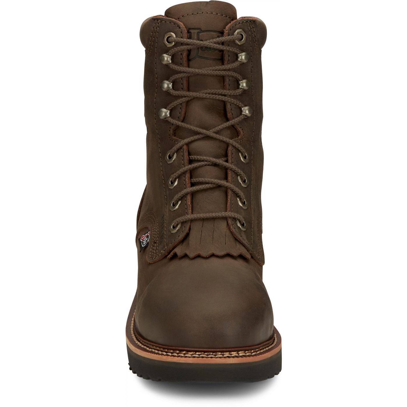 Justin Work Men's Rivot 8" Waterproof Steel Toe Boot - Hickory Brown (OW458) - View 7