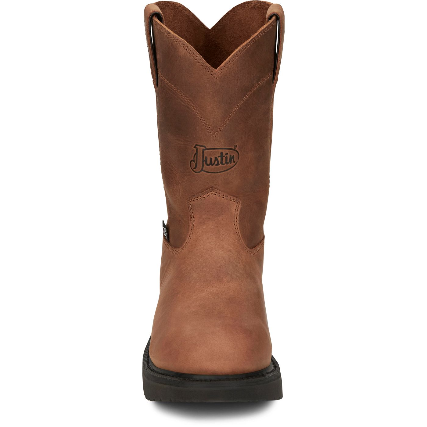 Justin Work Men's Round-Up 10" Work Boot - Aged Bark (OW4760) - View 7