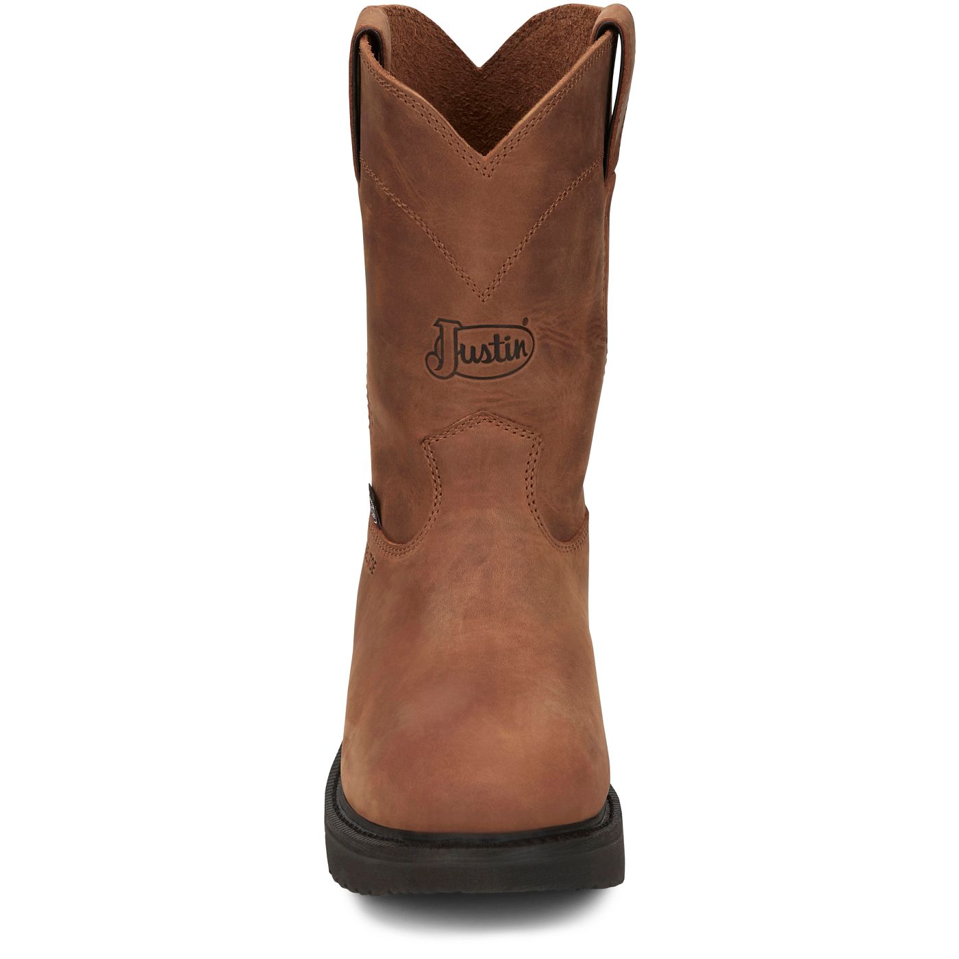 Justin Work Men's Round-Up 10" Steel Toe Boot - Aged Bark (OW4764) - View 7