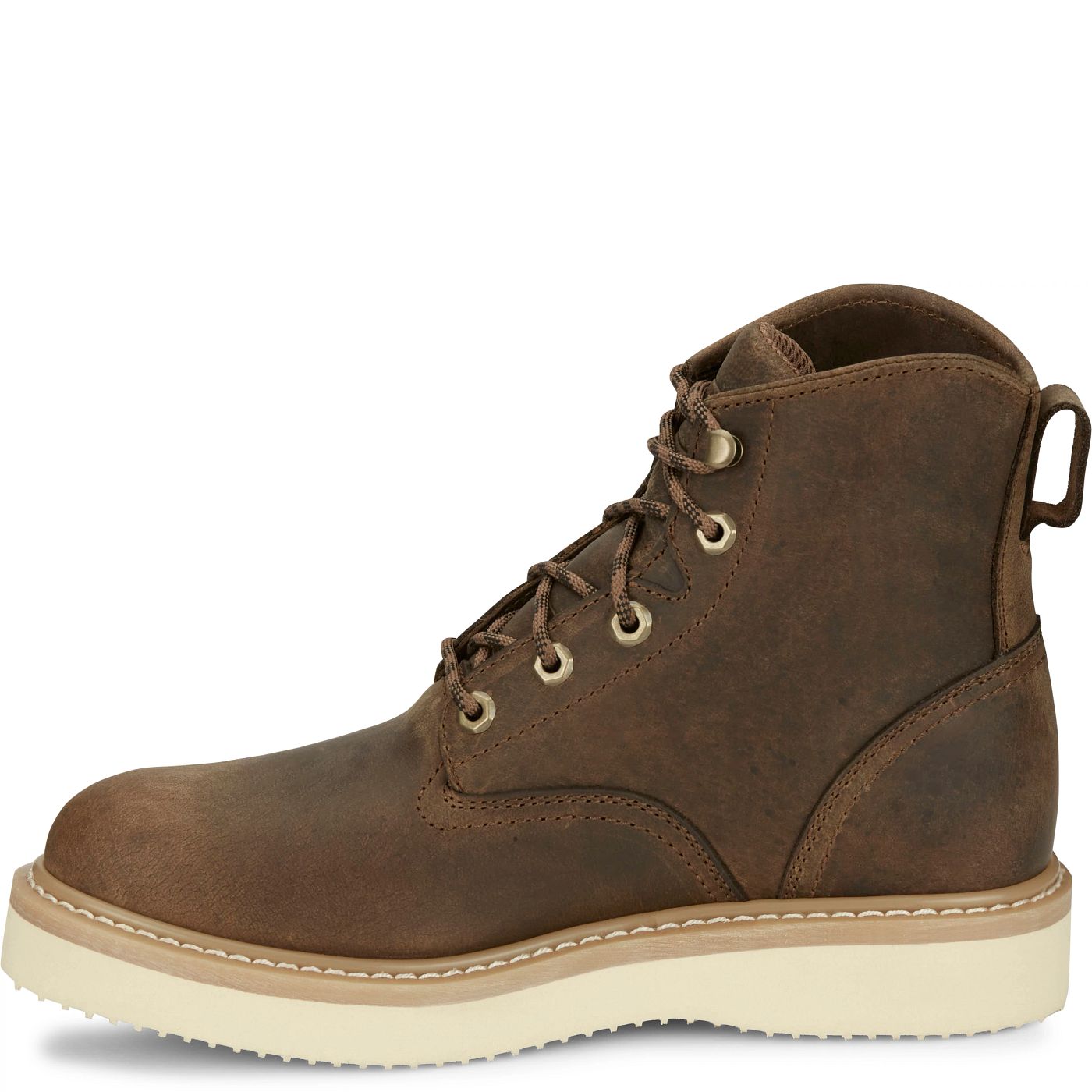 Justin Work Men's Maxwell 6" Lace-Up Boot - Peanut Tan (OW708) - View 8