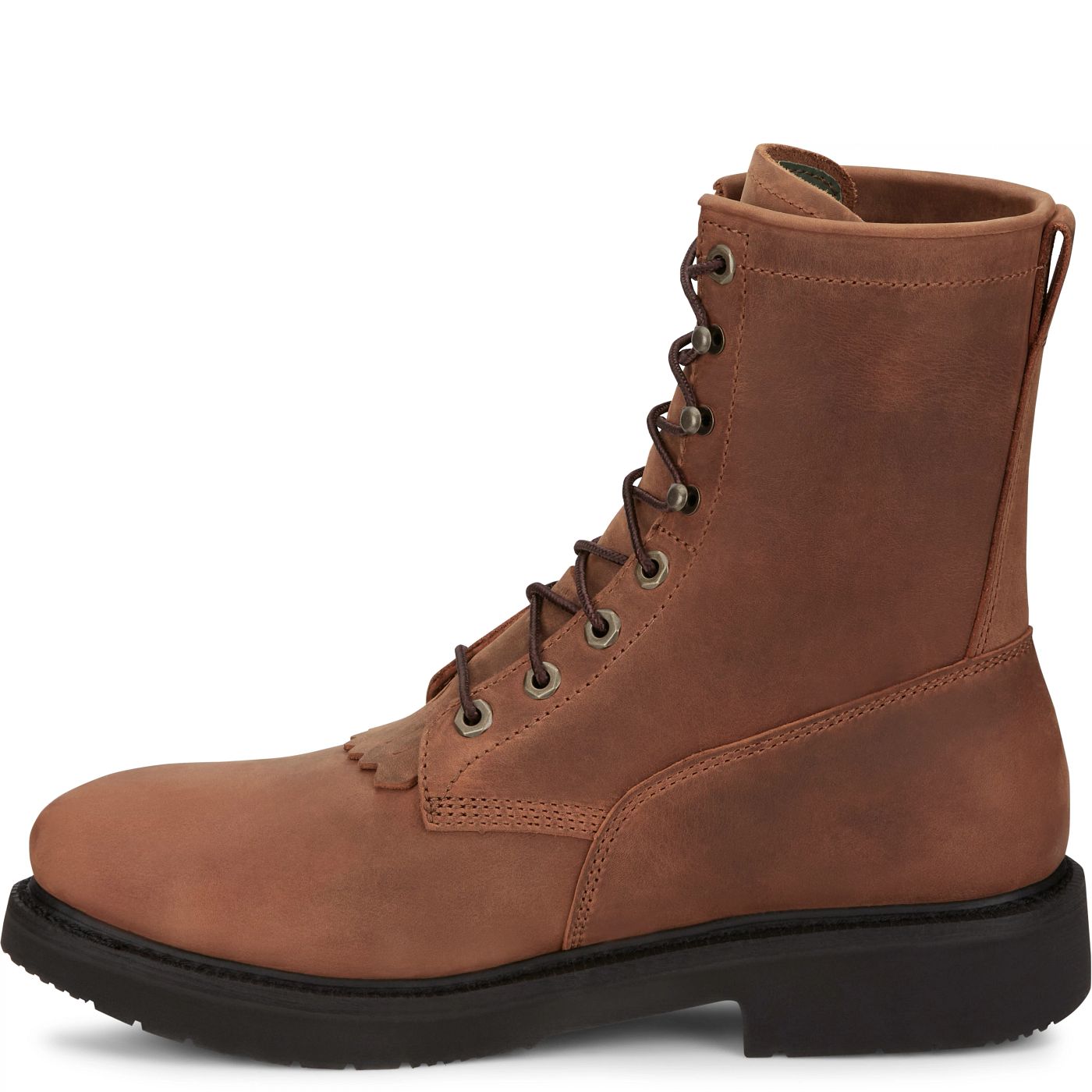 Justin Work Men's Livestock 8" Steel Toe Boot - Aged Bark (OW764) - View 8