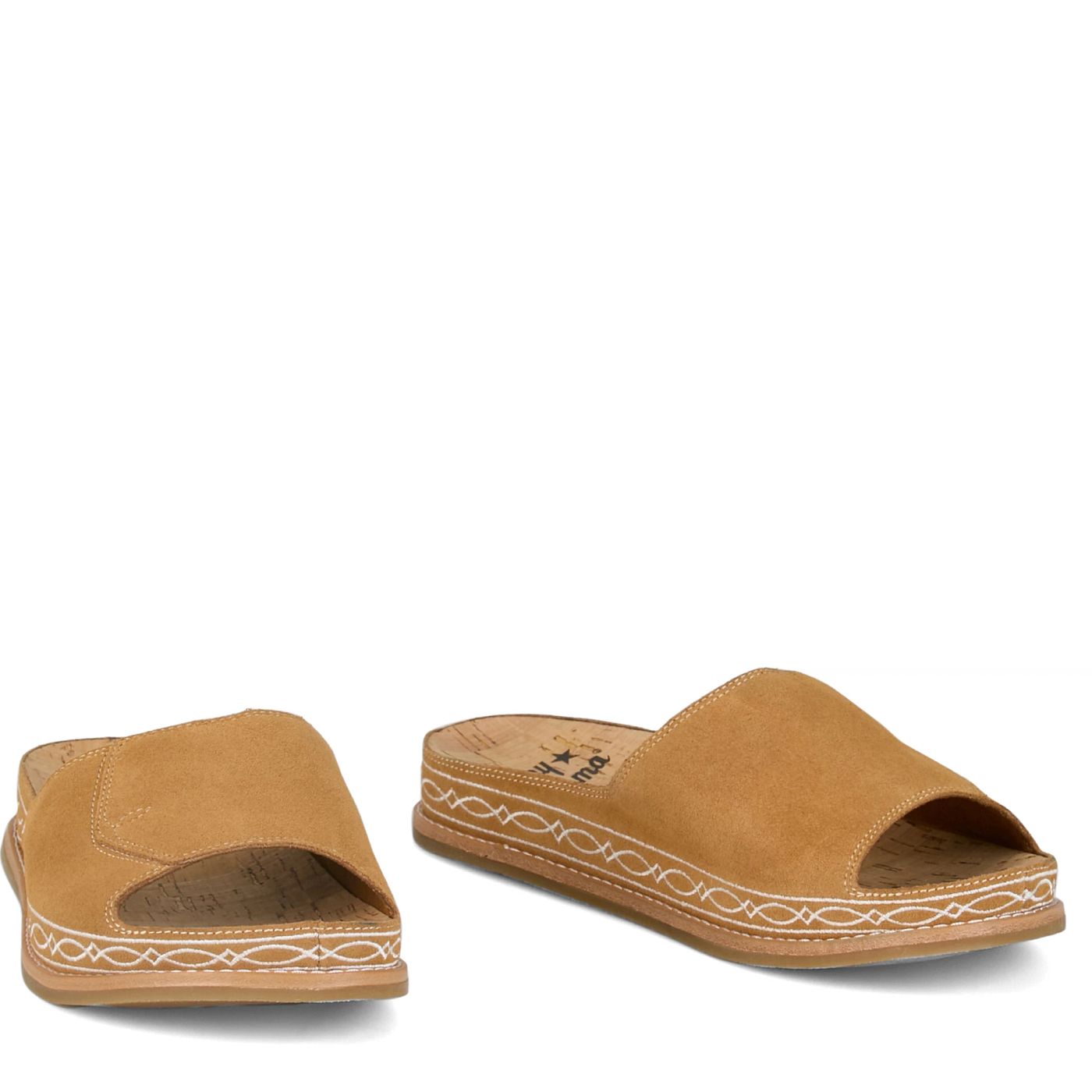 Tony Lama Women's Mareas Mule Golden Hair-On (PL254) - Front View