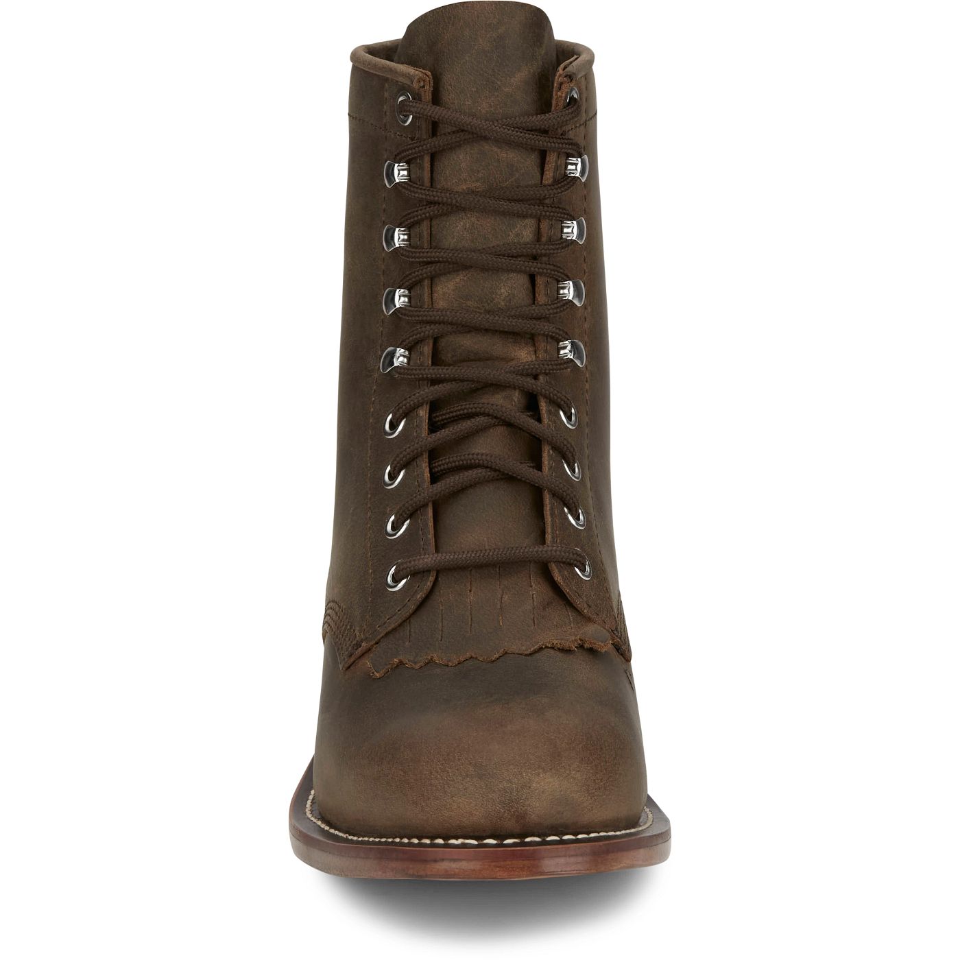 Justin Boots Men's Drennan 7" Lace-Up Roper Boot - Khaki (RP501) - View 7