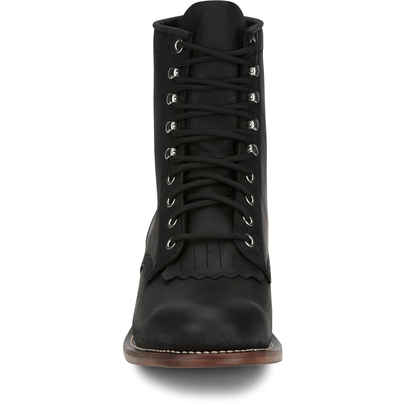 Justin Boots Men's Drennan 7" Lace-Up Roper Boot - Black (RP503) - View 7