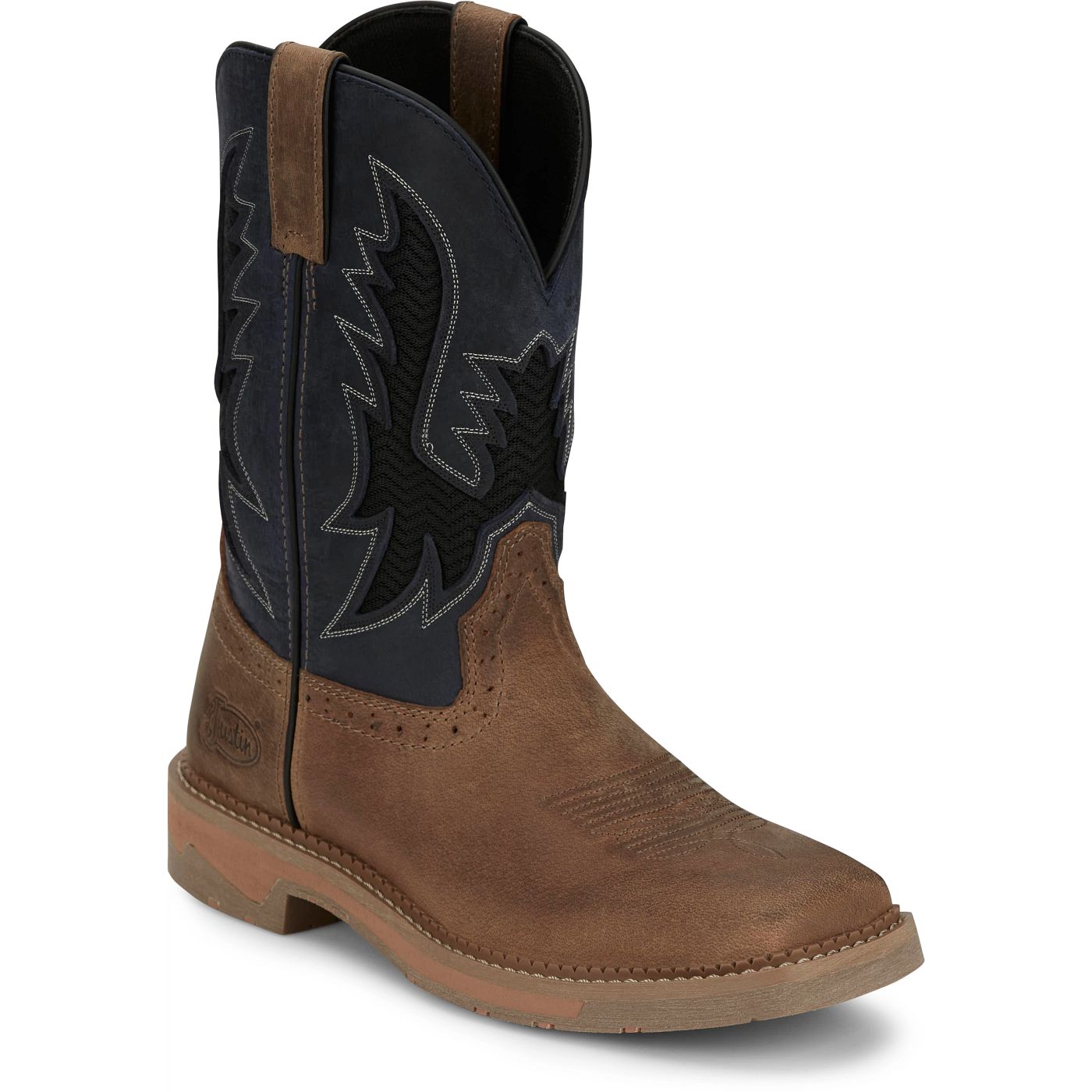 Justin Work Men's Bolt 11" Work Boot - Peanut Tan (SE4114) - View 2