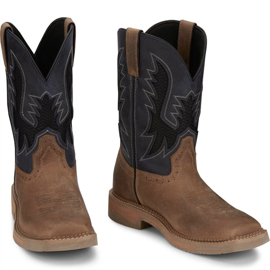 Justin Work Men's Bolt 11" Work Boot - Peanut Tan (SE4114) - Front View