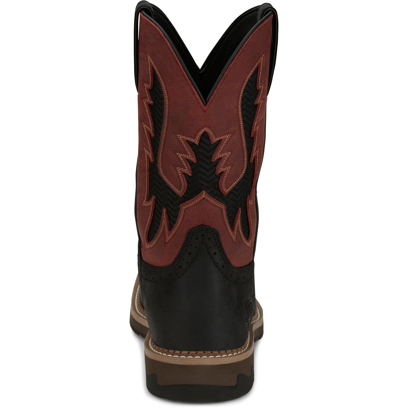 Justin Work Men's Bolt 11" Work Boot - Crimson Red (SE4116) - View 5