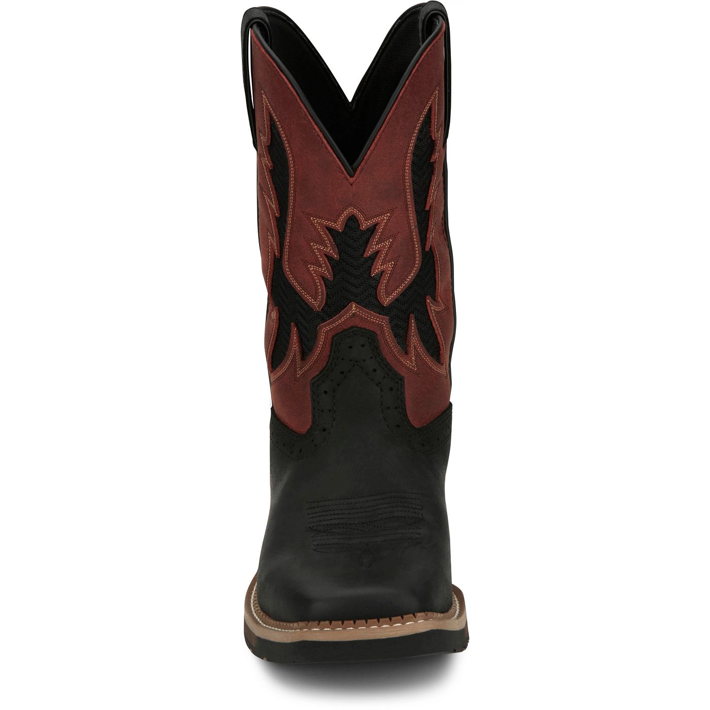 Justin Work Men's Bolt 11" Work Boot - Crimson Red (SE4116) - View 7