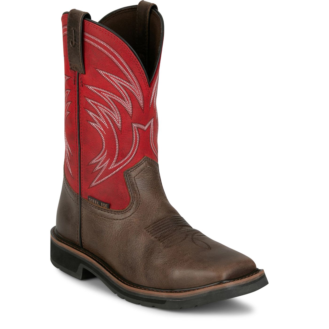 Justin Work Men's Apprentice 11" Steel Toe Boot - Coffee (SE4245) - View 2