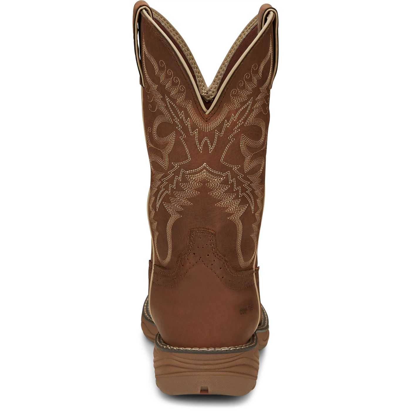 Justin Work Women's Rush 11" Nano Composite Toe Waterproof Boot - Rustic Tan (SE4352) - View 5