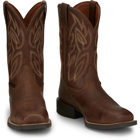 Justin Work Men's Canter 11" Steel Toe Boot - Dusky Brown (SE4510) - Front View