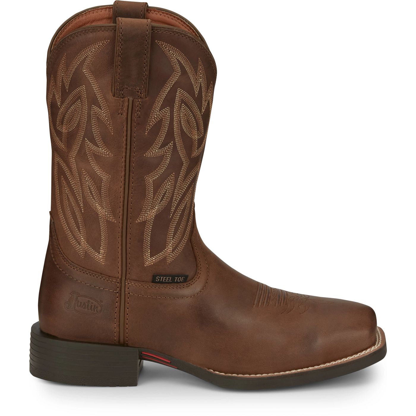 Justin Work Men's Canter 11" Steel Toe Boot - Dusky Brown (SE4510) - View 3
