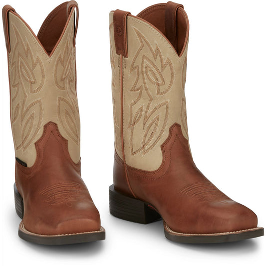 Justin Work Men's Canter 11" Steel Toe Boot - Bone (SE4511) - Front View