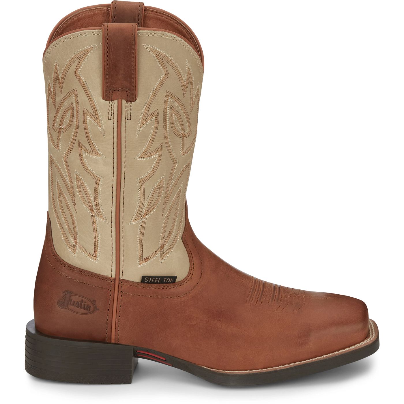 Justin Work Men's Canter 11" Steel Toe Boot - Bone (SE4511) - View 3