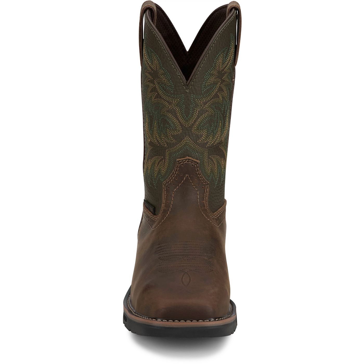 Justin Work Men's Keavan 11" Met Guard Steel Toe Boot - Dark Brown (SE4570) - View 7