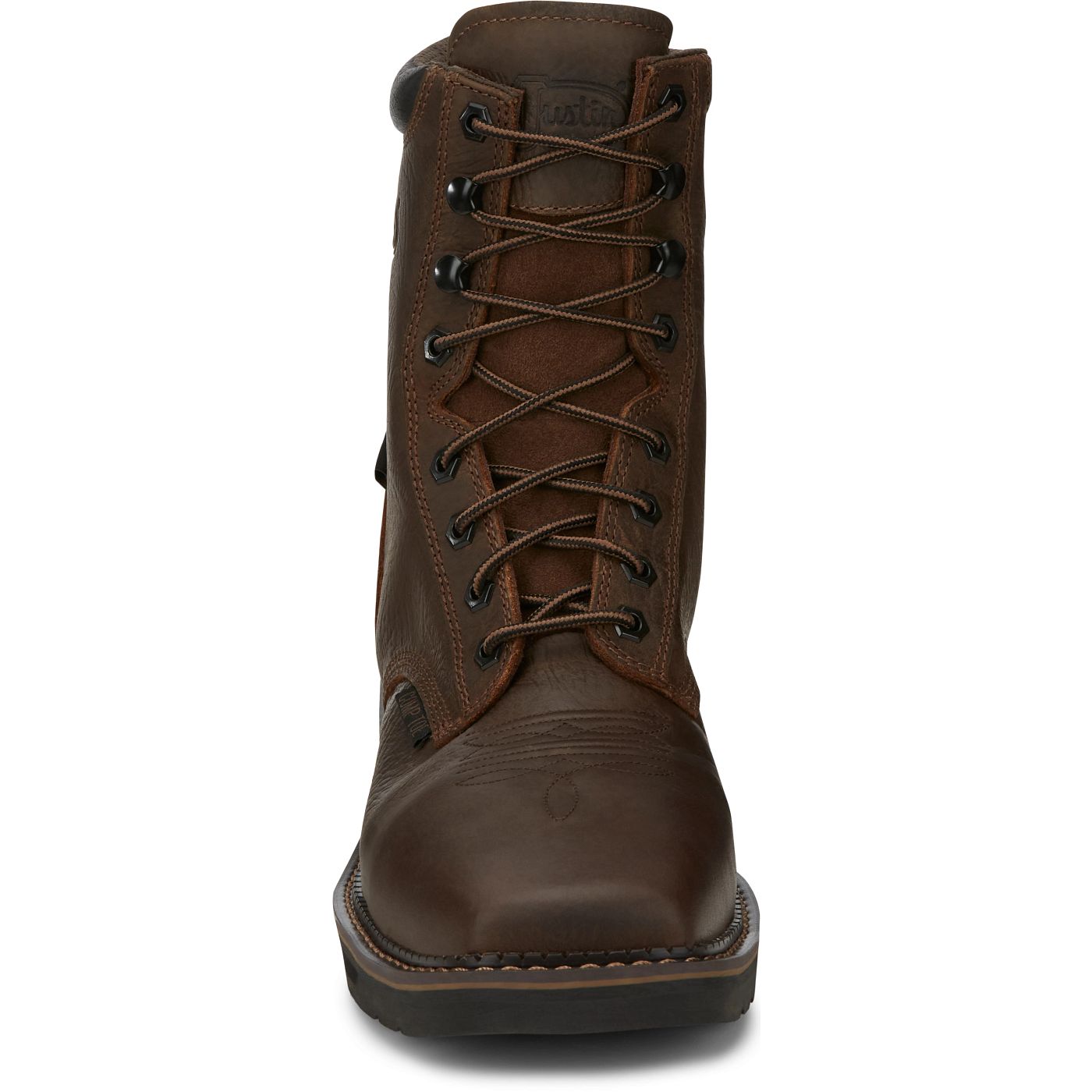 Justin Work Men's Driller 8" Waterproof Composite Toe Boot - Aged Bark (SE462) - View 7