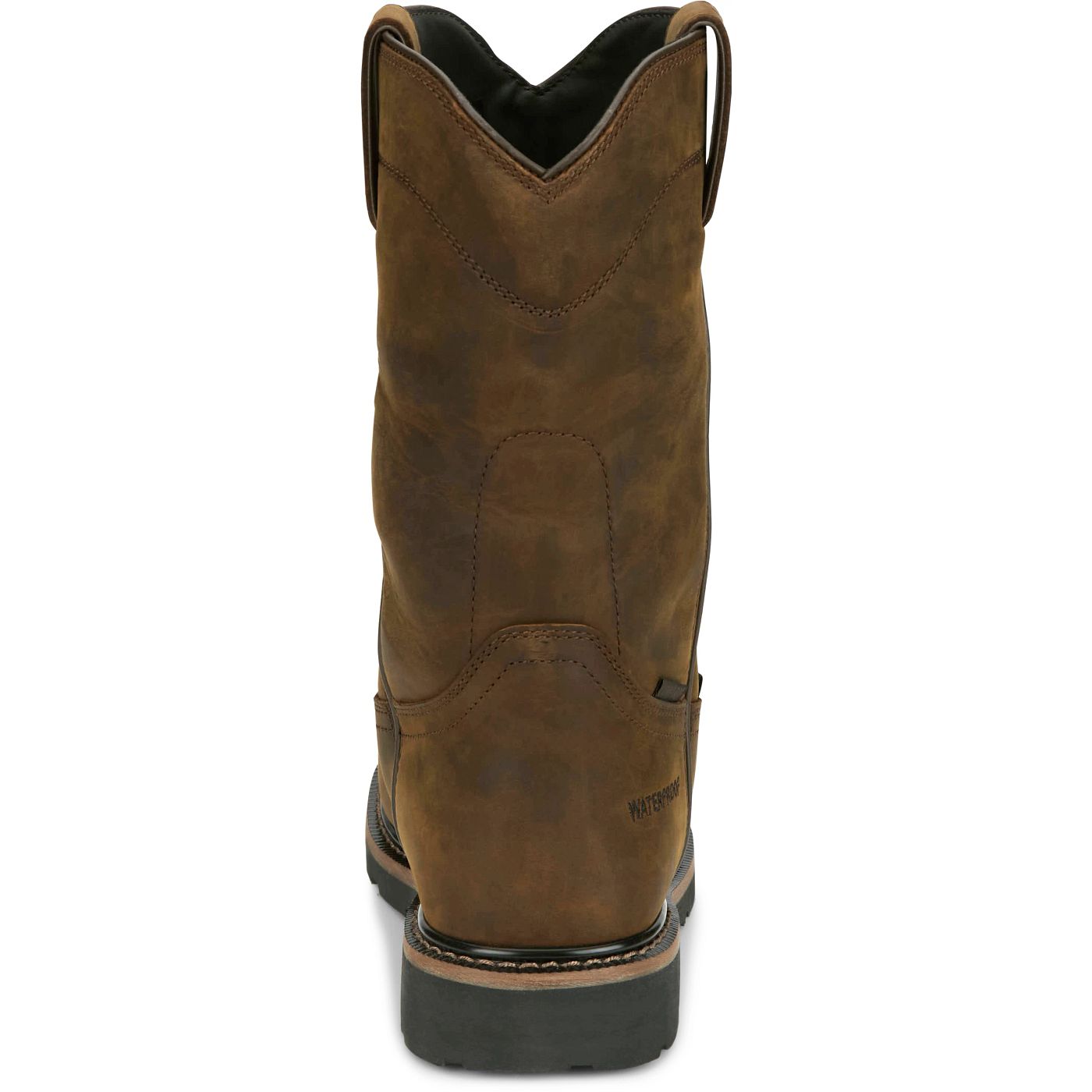 Justin Work Men's Pulley 10" Waterproof Met Guard Comp Toe Boot - Whiskey Brown (SE4630) - View 5