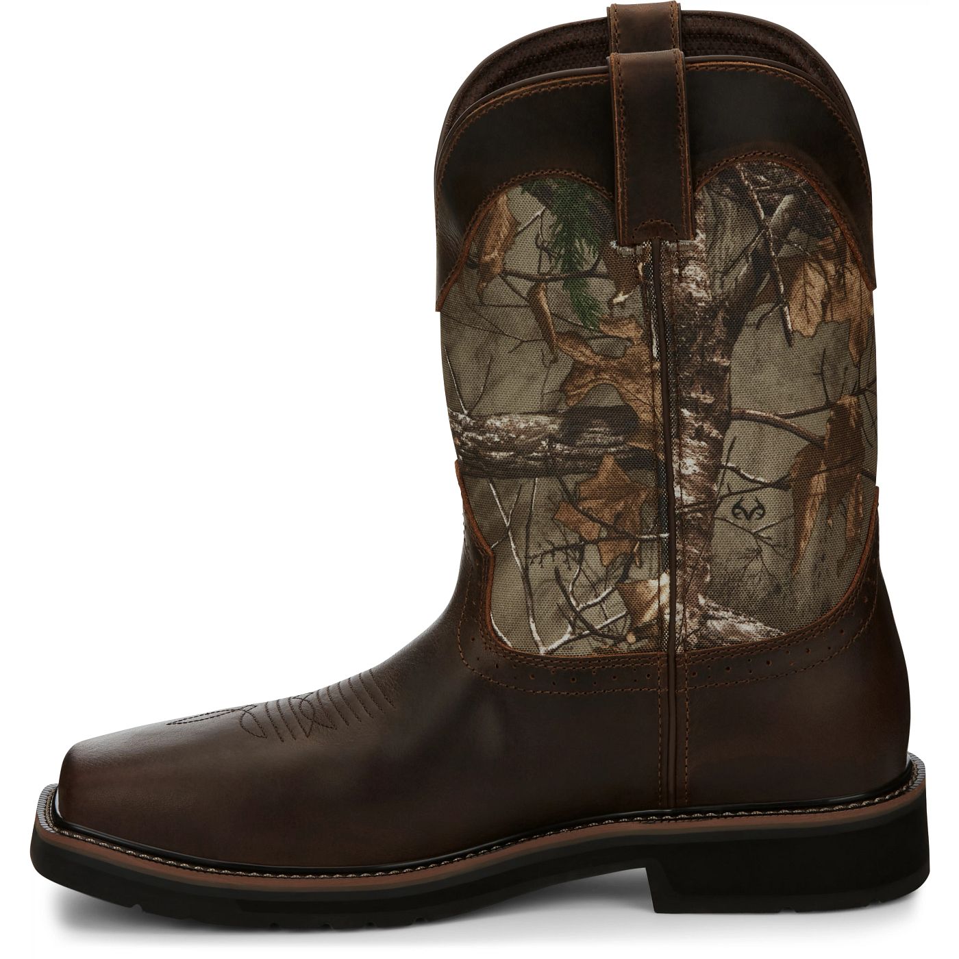 Justin Work Men's Trekker 11" Waterproof Composite Toe Boot - Realtree Camo (SE4677) - View 8