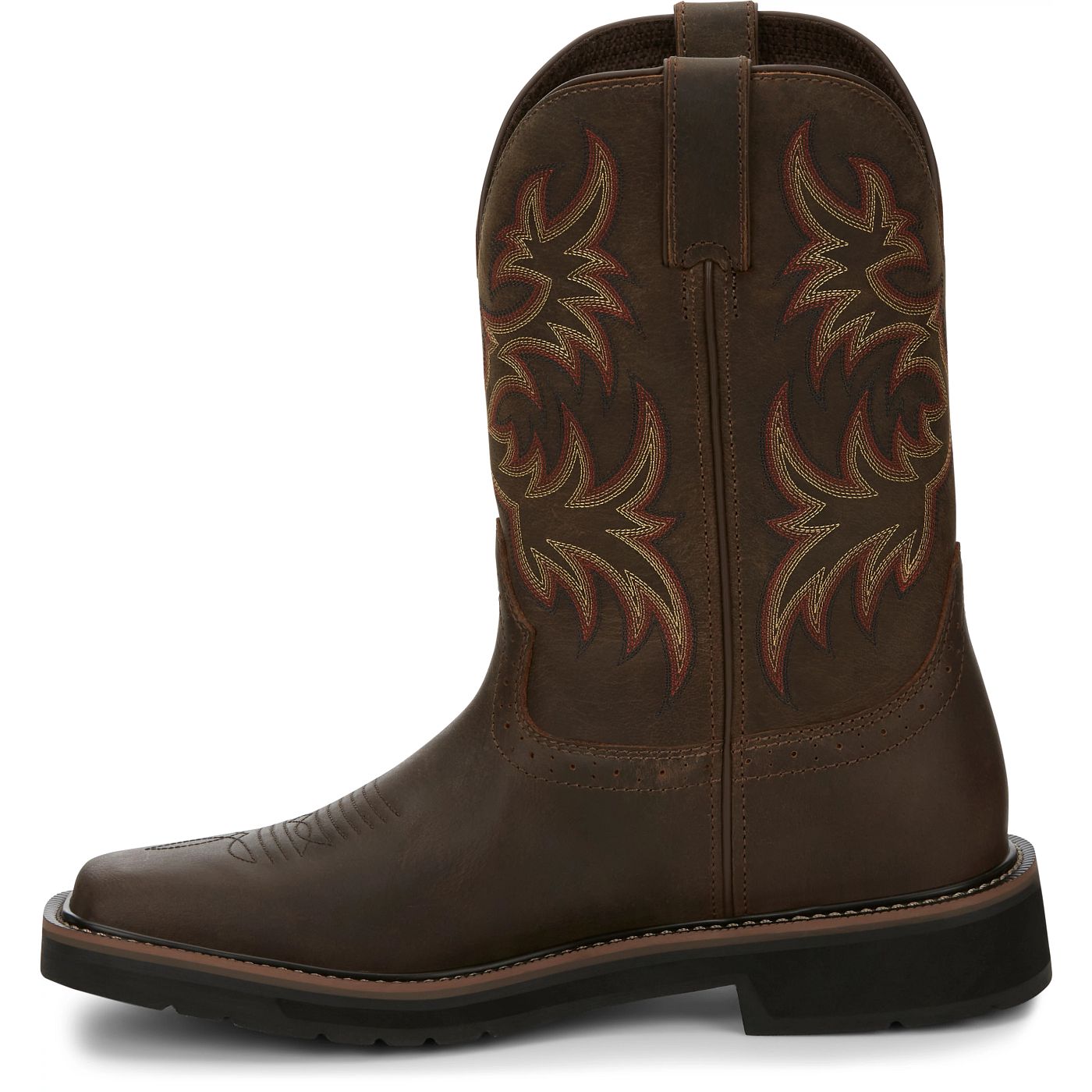 Justin Work Men's Driller 11" Work Boot - Dark Brown (SE4681) - View 8