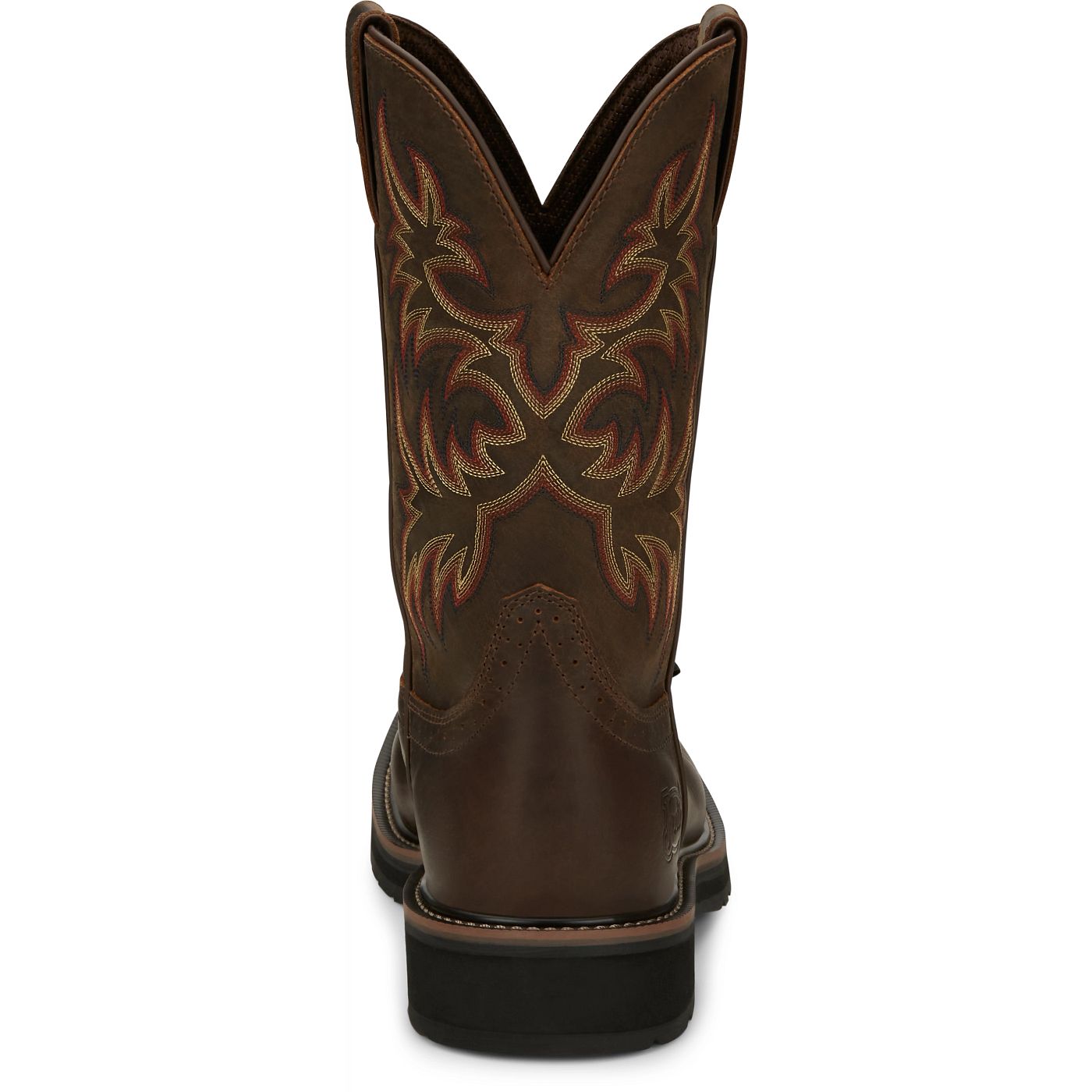 Justin Work Men's Driller 11" Steel Toe Boot - Dark Brown (SE4682) - View 5