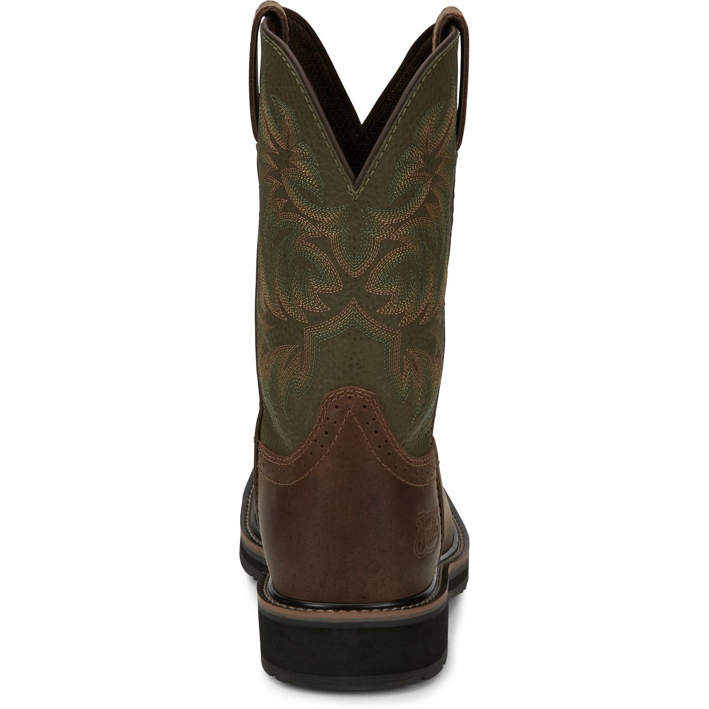 Justin Work Men's Driller 11" Steel Toe Boot - Green (SE4688) - View 5
