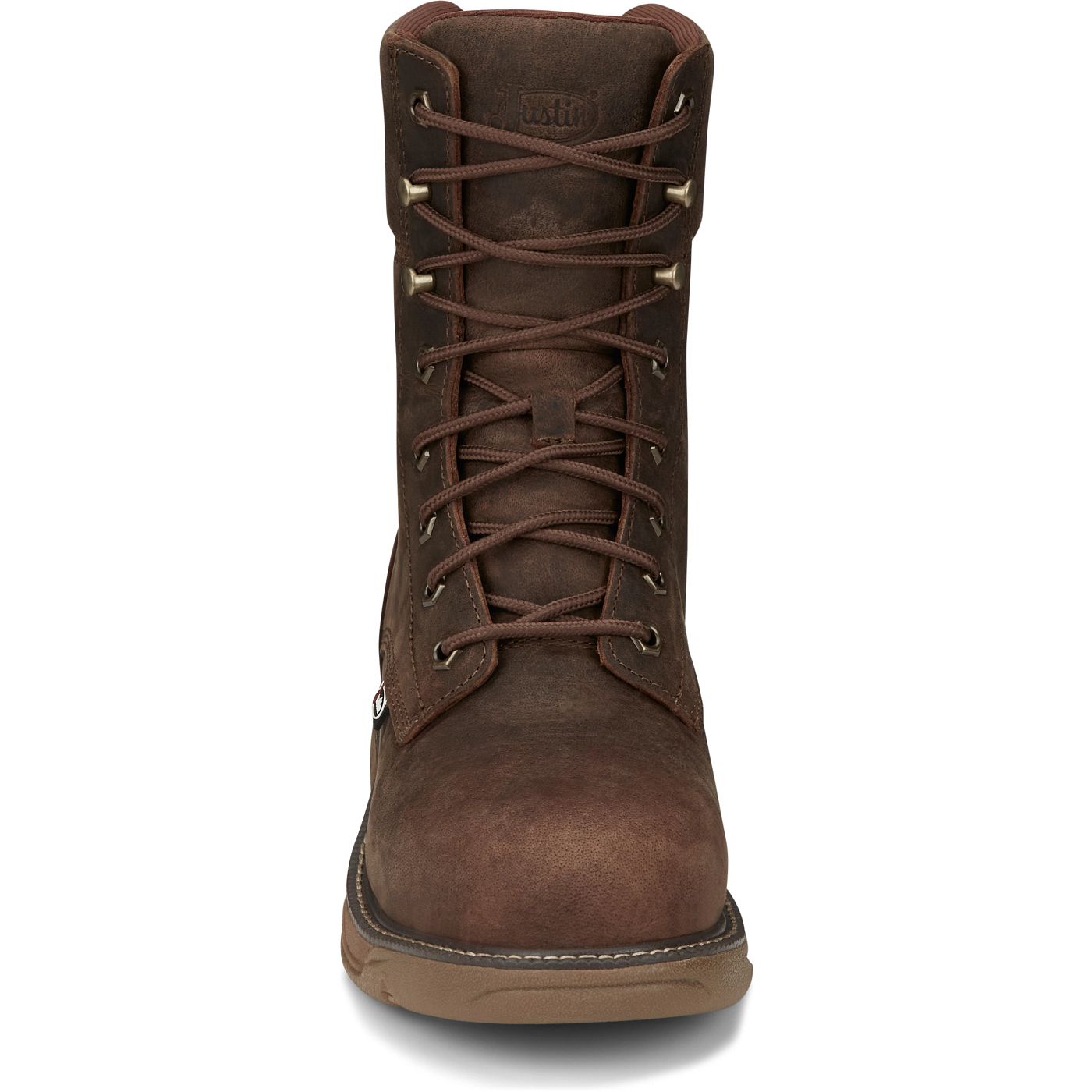 Justin Work Men's Rush 8" Waterproof Nano Comp Toe Boot - Pecan Brown (SE469) - View 7