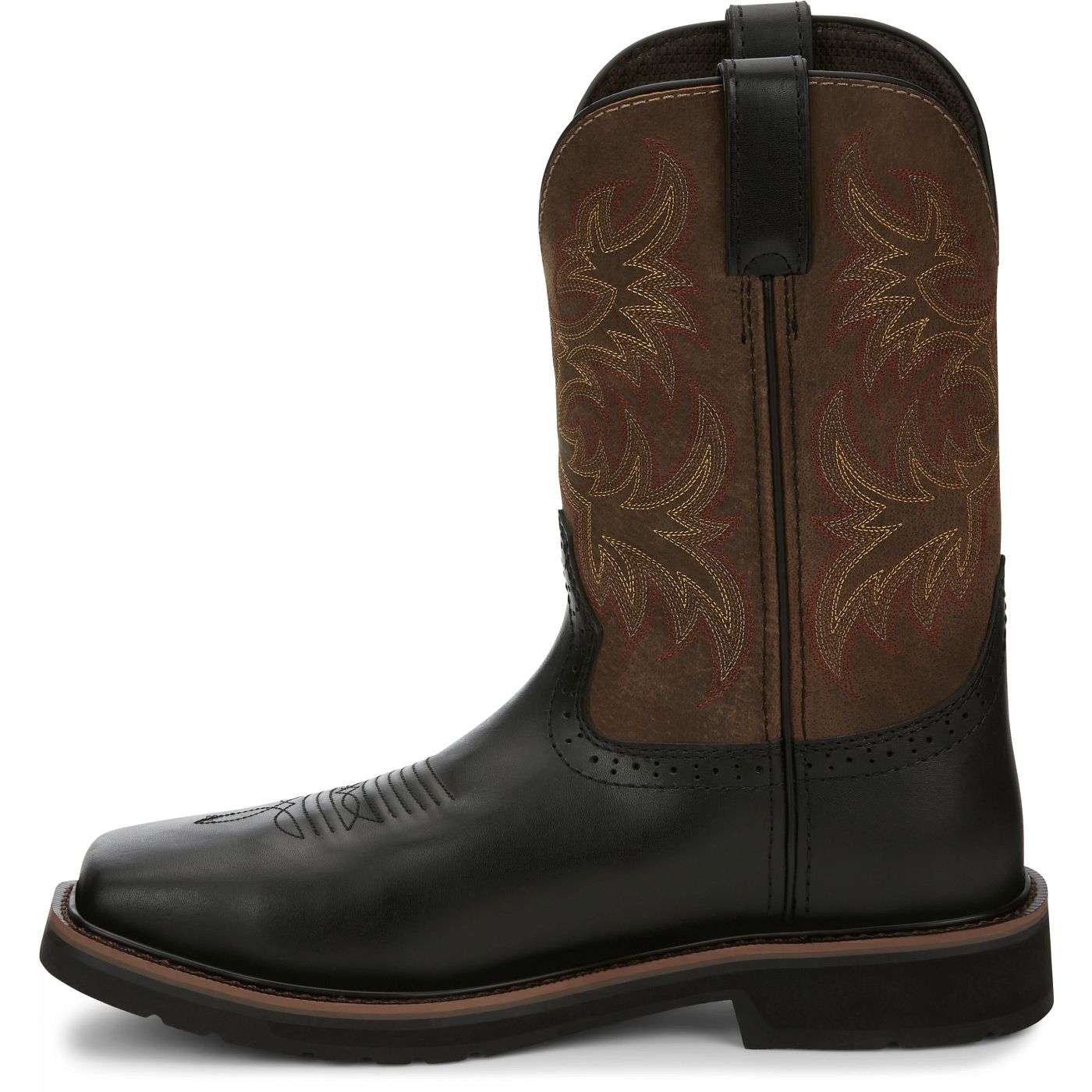 Justin Work Men's Driller 11" Composite Toe Boot - Wood Brown (SE4818) - View 8