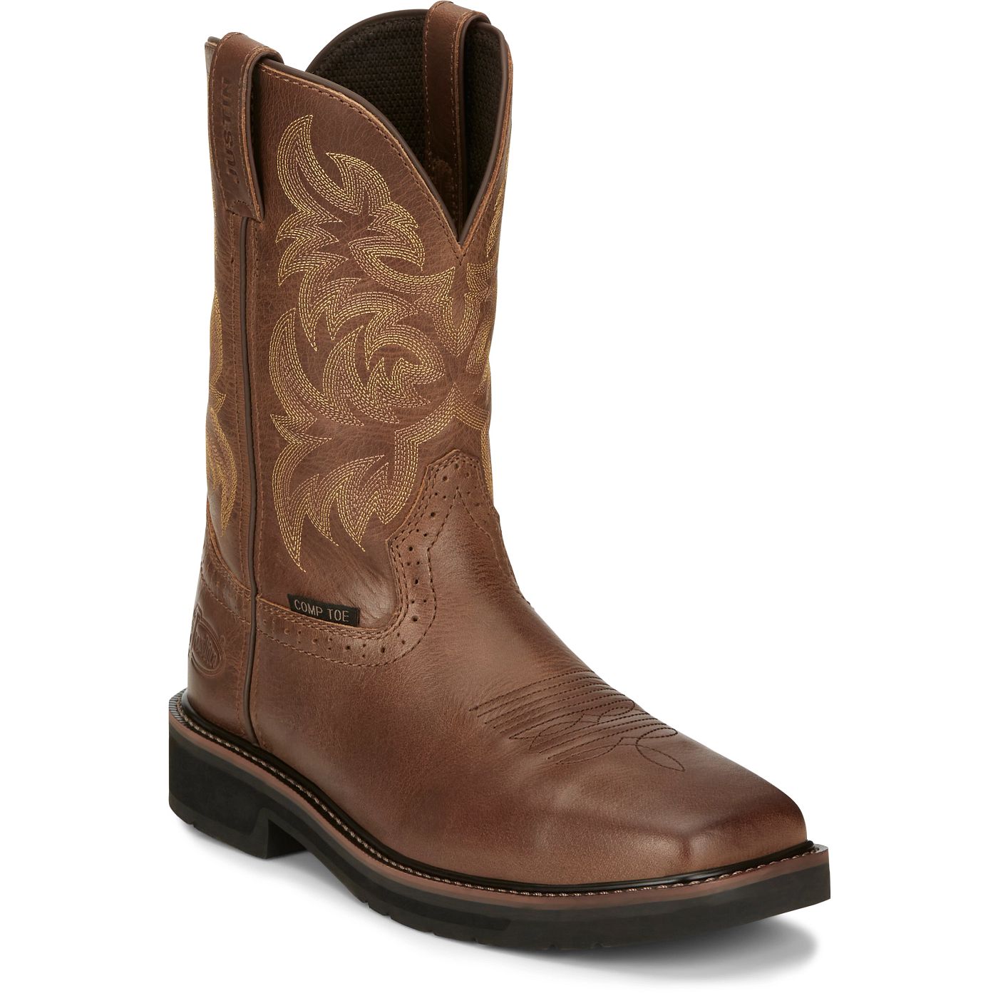 Justin Work Men's Handler 11" Composite Toe Boot - Brown (SE4824) - View 2