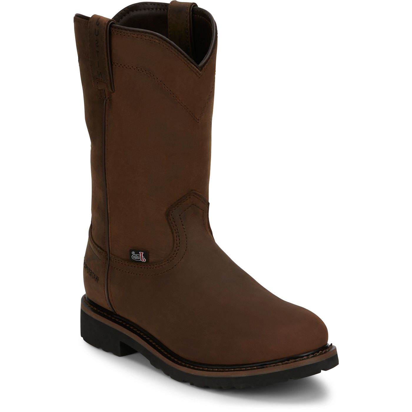 Justin Work Men's Drywall 10" Waterproof Boot - Whiskey Brown (SE4960) - View 2