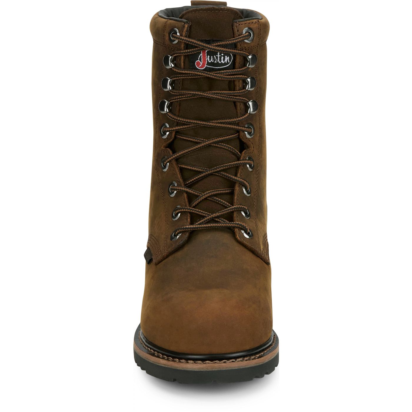 Justin Work Men's Pulley 8" Waterproof Nano Comp Toe Met Guard Boot - Whiskey (SE630) - View 7