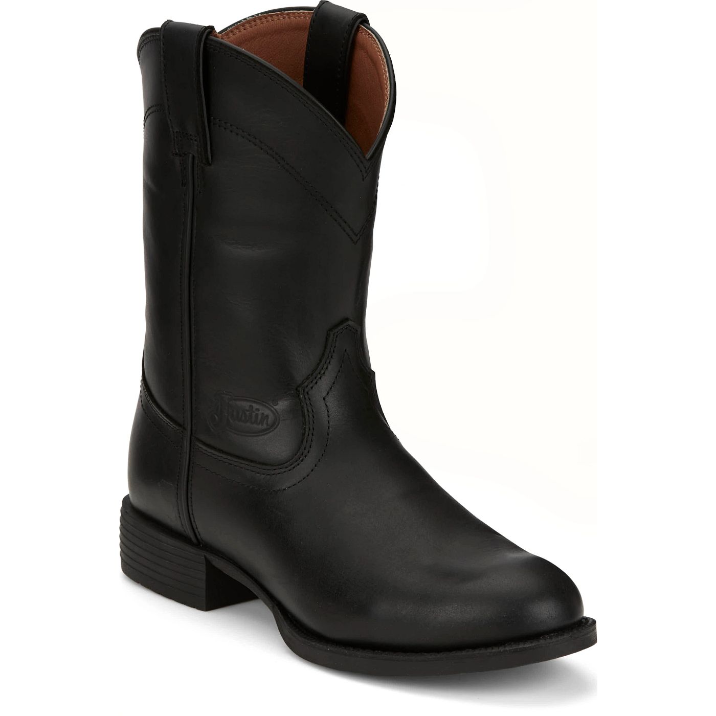 Justin Boots Men's Kilgore 10" Stampede Roper Boot - Jet Black (SE7500) - View 2