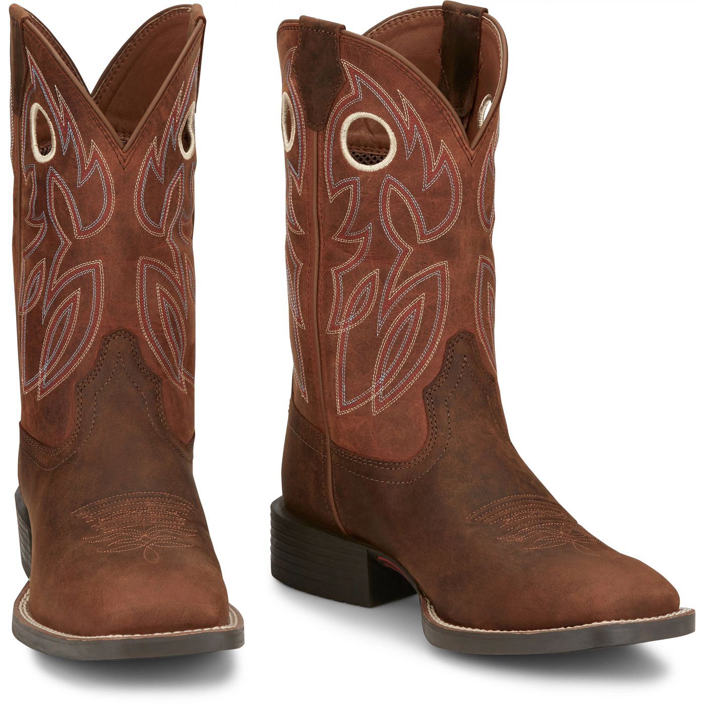Justin Boots Men's Bowline 11" Western Boot - Pecan (SE7523) - Front View