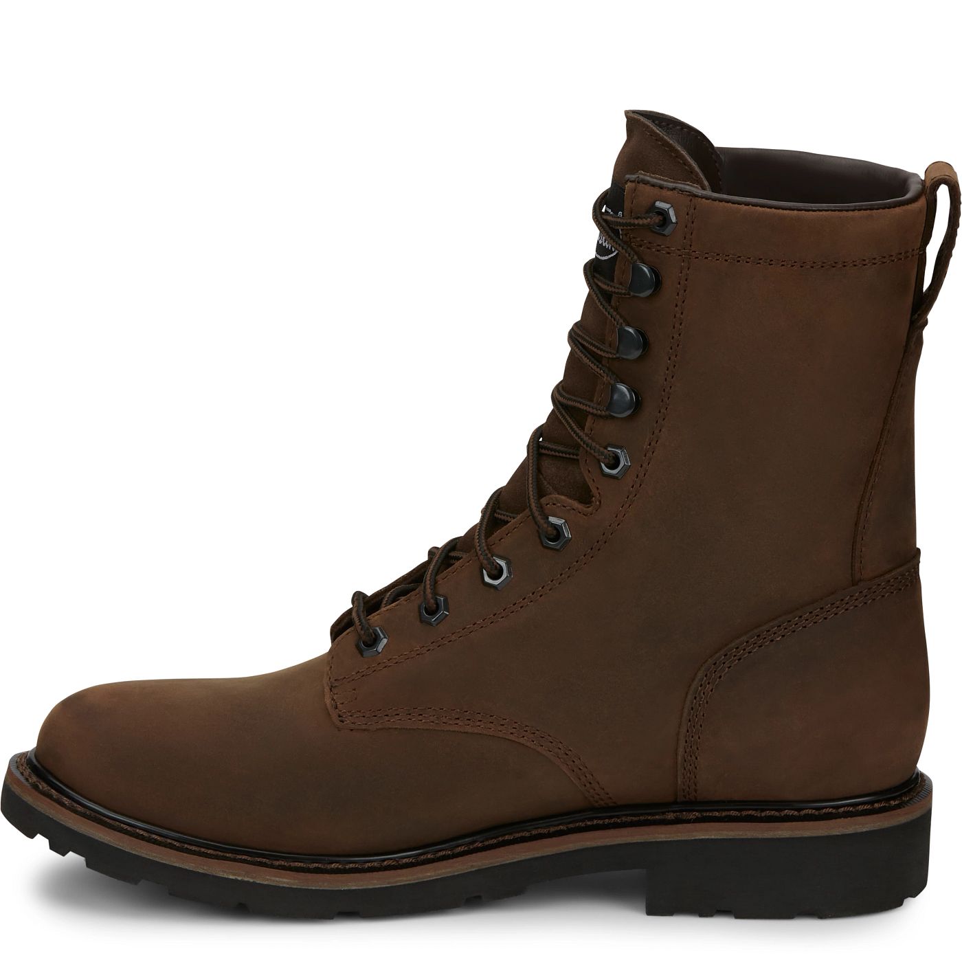 Justin Work Men's Drywall 8" Waterproof Boot - Aged Brown (SE960) - View 8