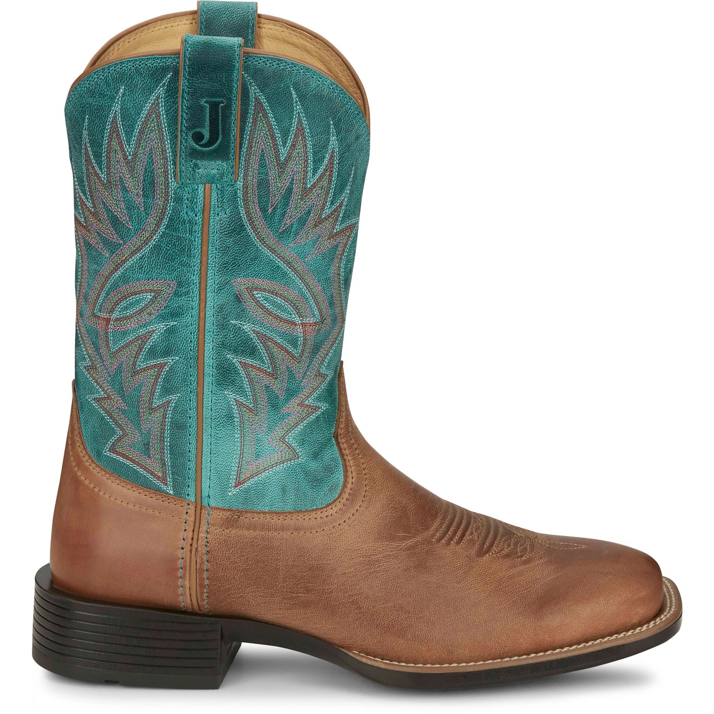 Justin Boots Men's Zeke 11" Western Boot - Turquoise (UN7130) - View 3