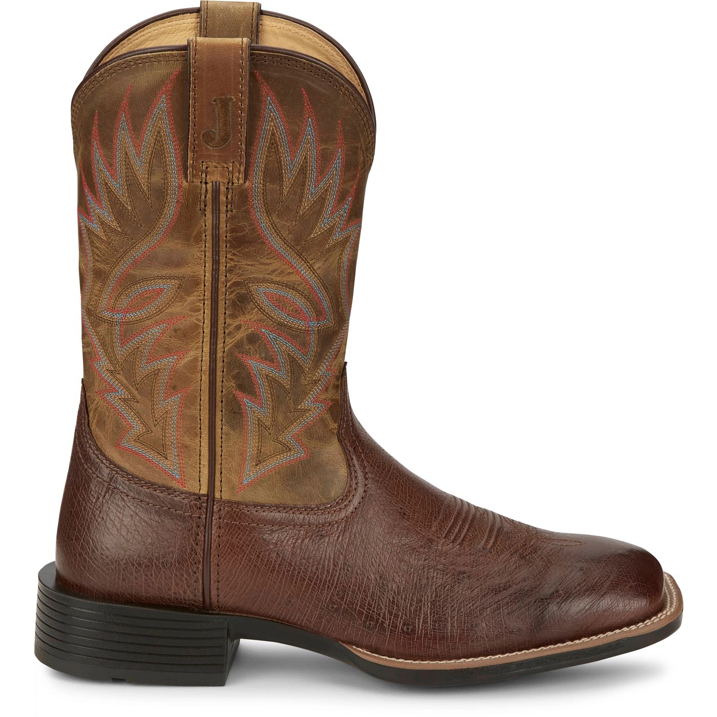 Justin Boots Men's Conroe 11" Smooth Ostrich Boot - Kango Tobac (UN8760) - View 3