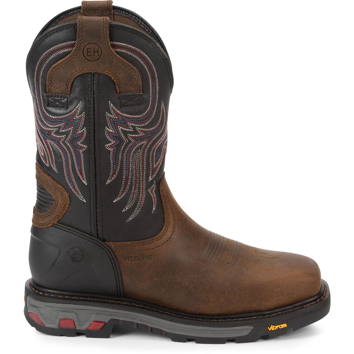 Justin Work Men's Tanker 11" Steel Toe Boot - Black (WK2104) - View 3