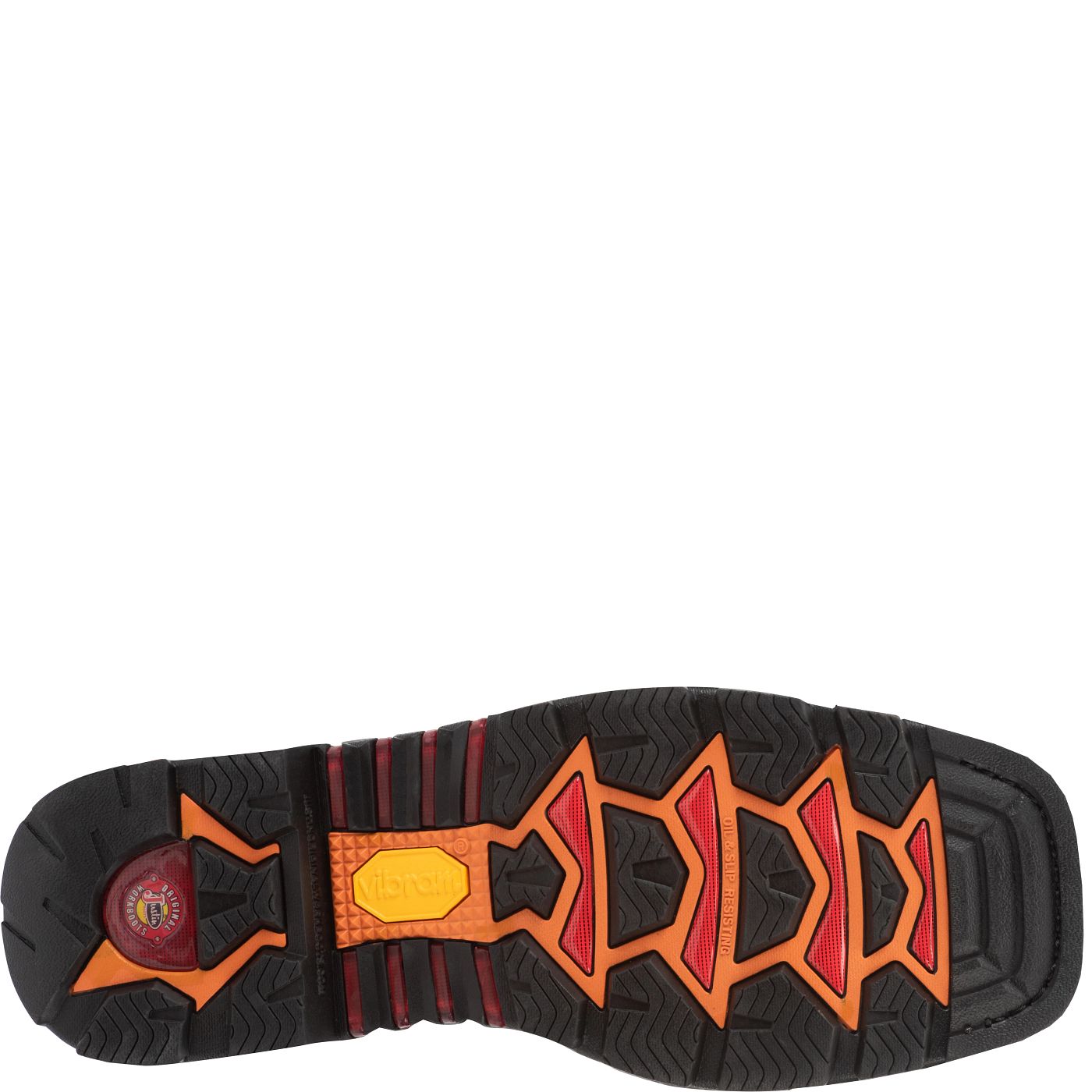 Justin Work Men's Tanker 11" Steel Toe Boot - Black (WK2104) - View 6