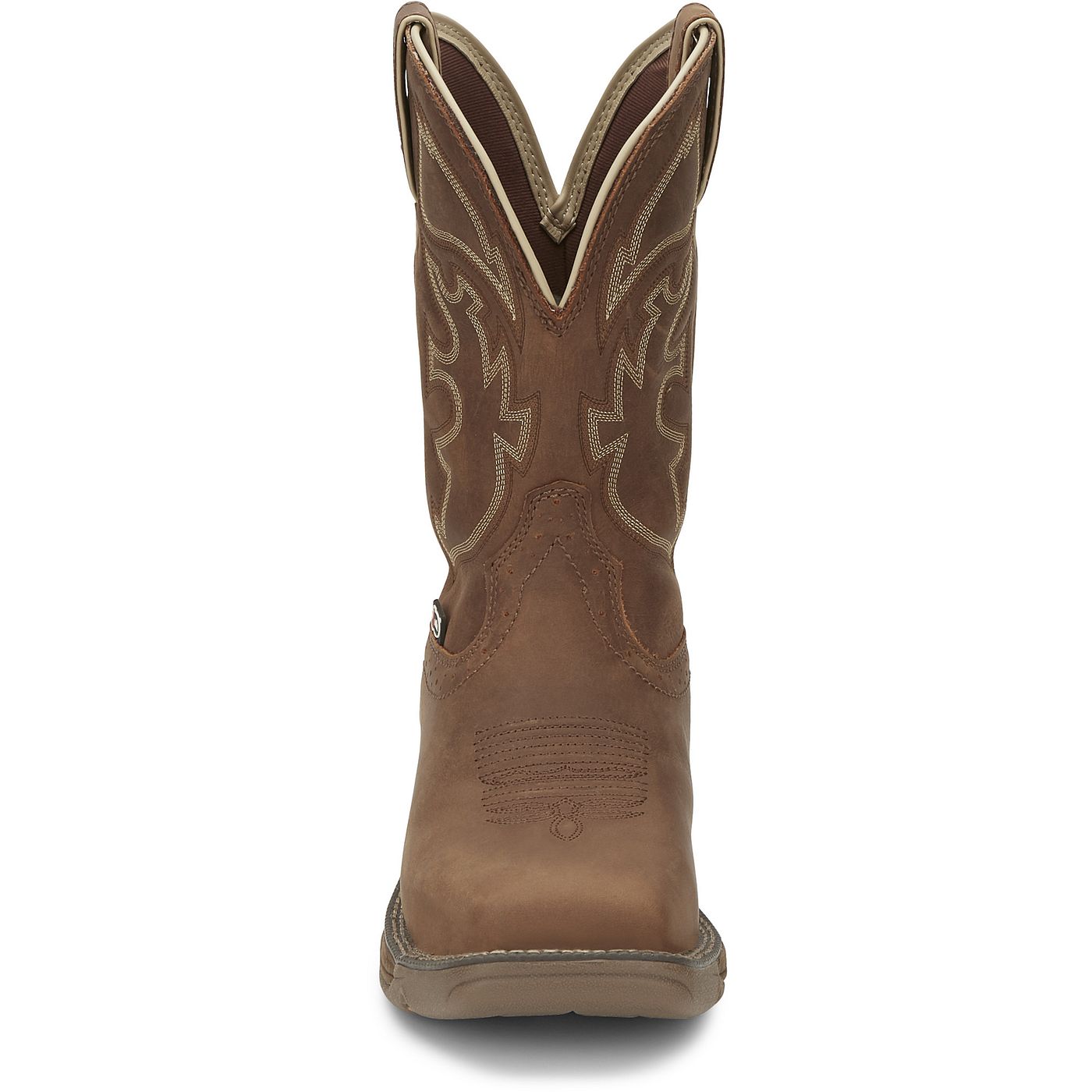 Justin Work Men's Rush 11" Waterproof Steel Toe Boot - Tan (WK4331) - View 7