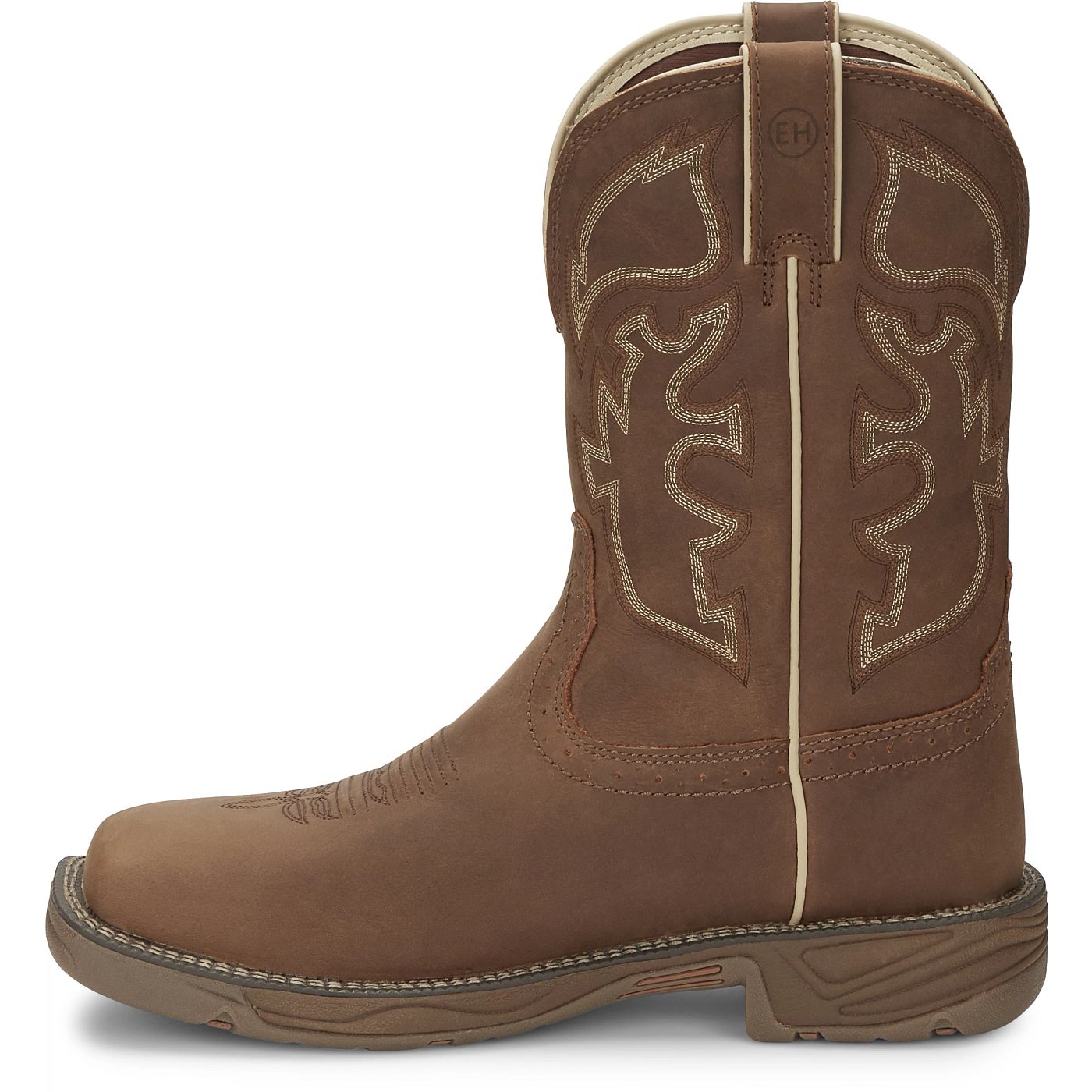 Justin Work Men's Rush 11" Waterproof Steel Toe Boot - Tan (WK4331) - View 8