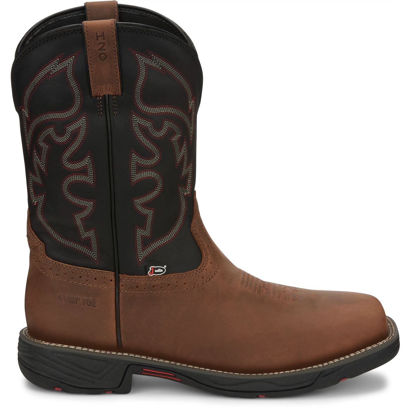 Justin Work Men's Rush 11" Waterproof Comp Toe Boot - Tan (WK4337) - View 3