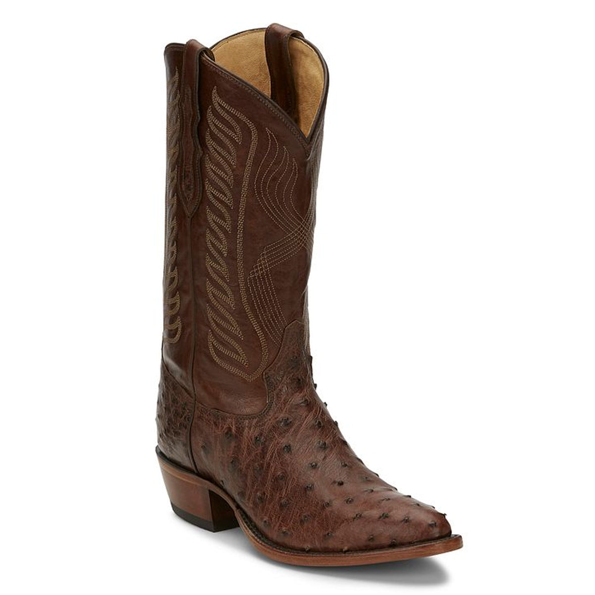 Tony Lamas Boots Men's Western McCandles 13" Full Quil Color Chocolate image 4