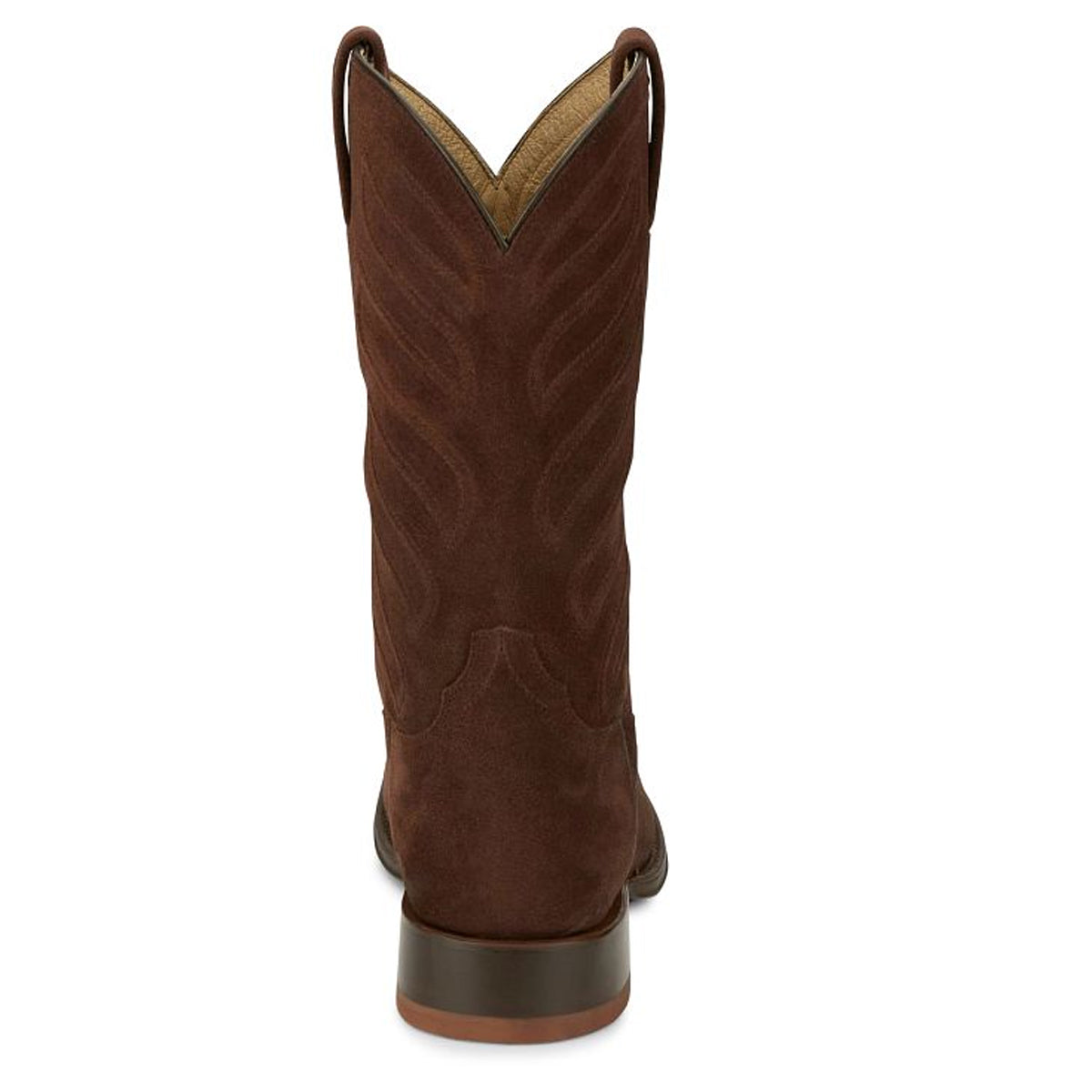 Tony Lamas Boots Men's Western Amado 12" Suede  Color Deep Coffe image 4