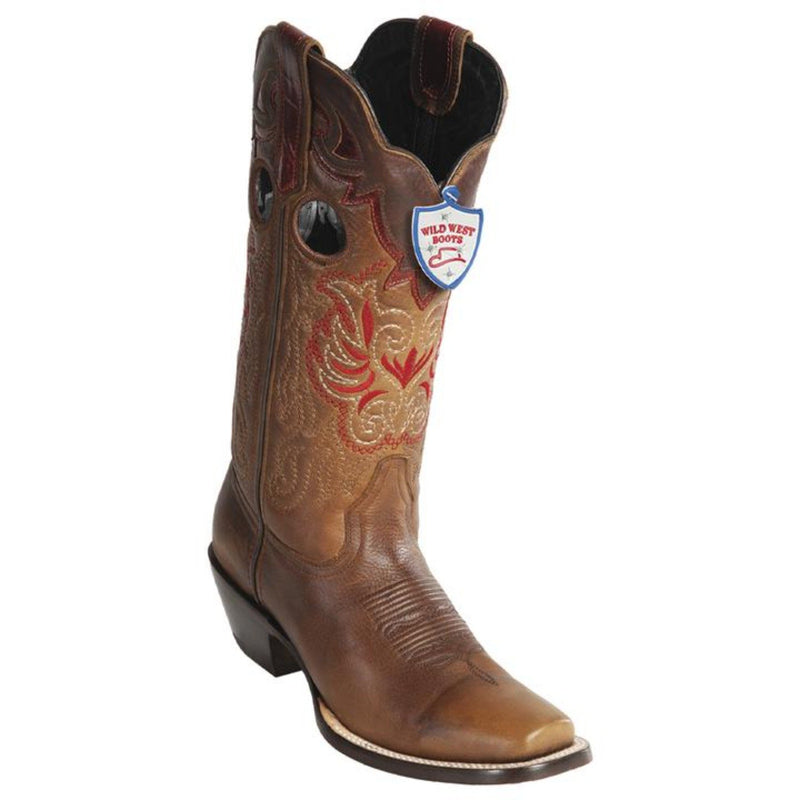 Wild West 2319951 Men's | Color Honey | Women's Wild West Rage Leather Square Toe Boots Handmade